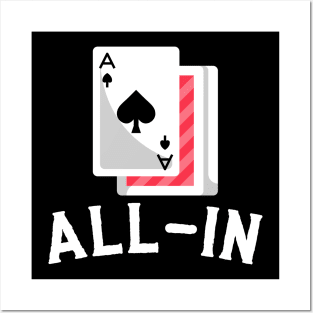 All-In - Poker Card Design Posters and Art